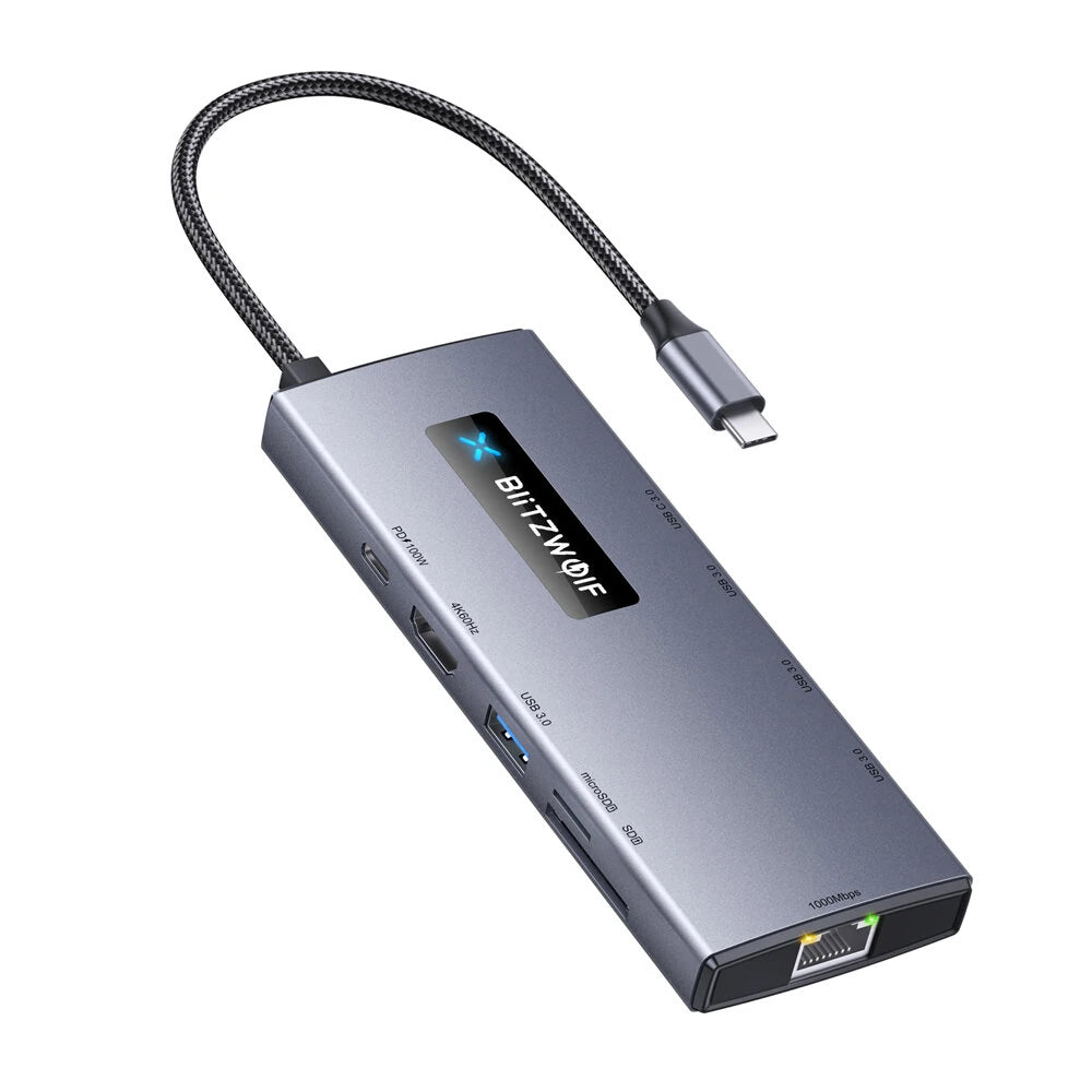 BlitzWolf® BW-NEW TH8 10-in-1 Type-C HUB