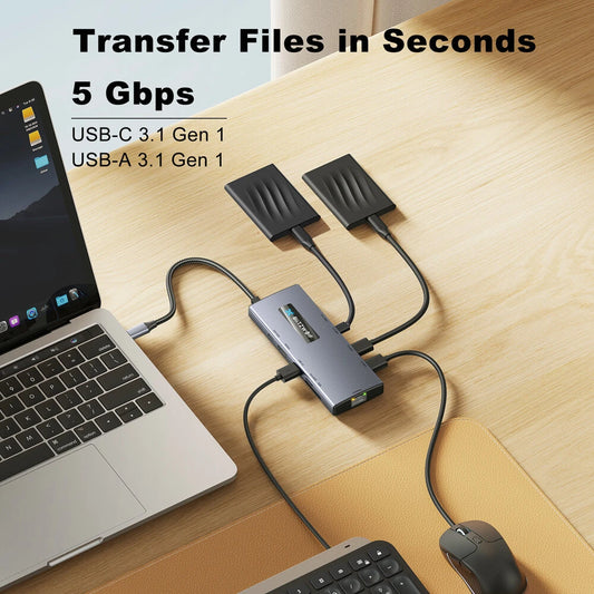 BlitzWolf® BW-NEW TH8 10-in-1 Type-C HUB