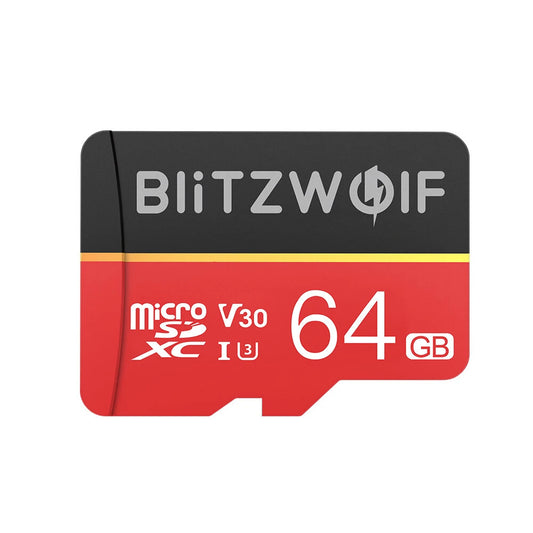 BlitzWolf® BW-TF1 Class 10 UHS-1 32GB UHS-3 V30 64GB 128GB Micro SD TF Memory Card with Adapter - 32GB