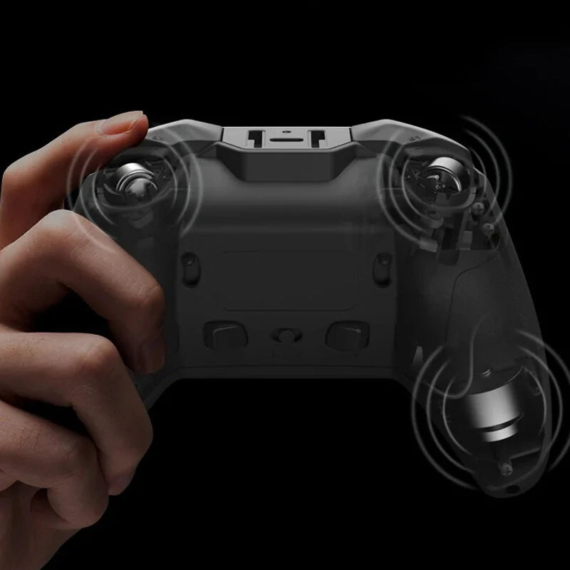 Flydigi Vader 4 Pro Tri-mode Game Controller RGB Wireless Gamepad with 40-100gf Adjustable Joystick Force-switching Vibration Trigger for PC Switch Android IOS Support 1000Hz Polling Rate - Single Black Handle