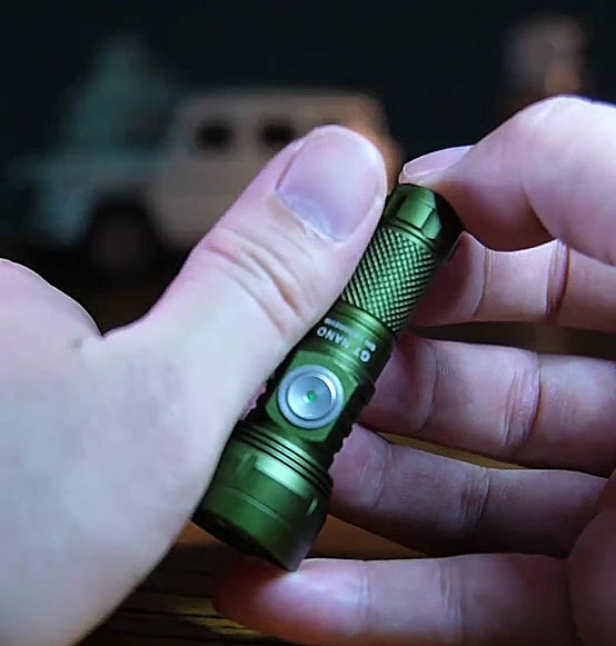 Lumintop GT NANO 3.0 400M EDC Thrower Flashlight with 10280 Battery, Mini Size 700LM High Power Output USB C Rechargeable Mini Torch Powerful Camping Lantern, 10750 Battery Optional - Black 10750 Extention Tube & Battery