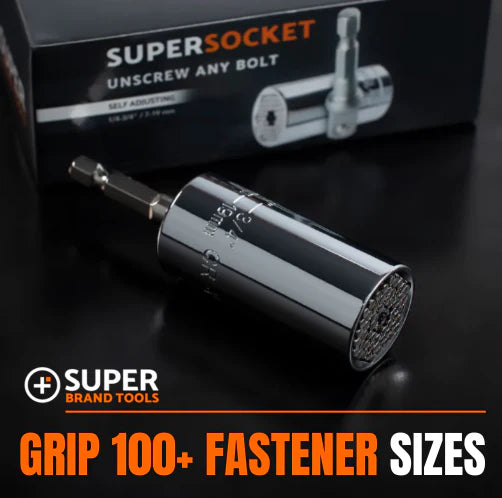 Universal Socket Tool, Super Socket Unscrew Any Bolt, Adjustable Socket Drill