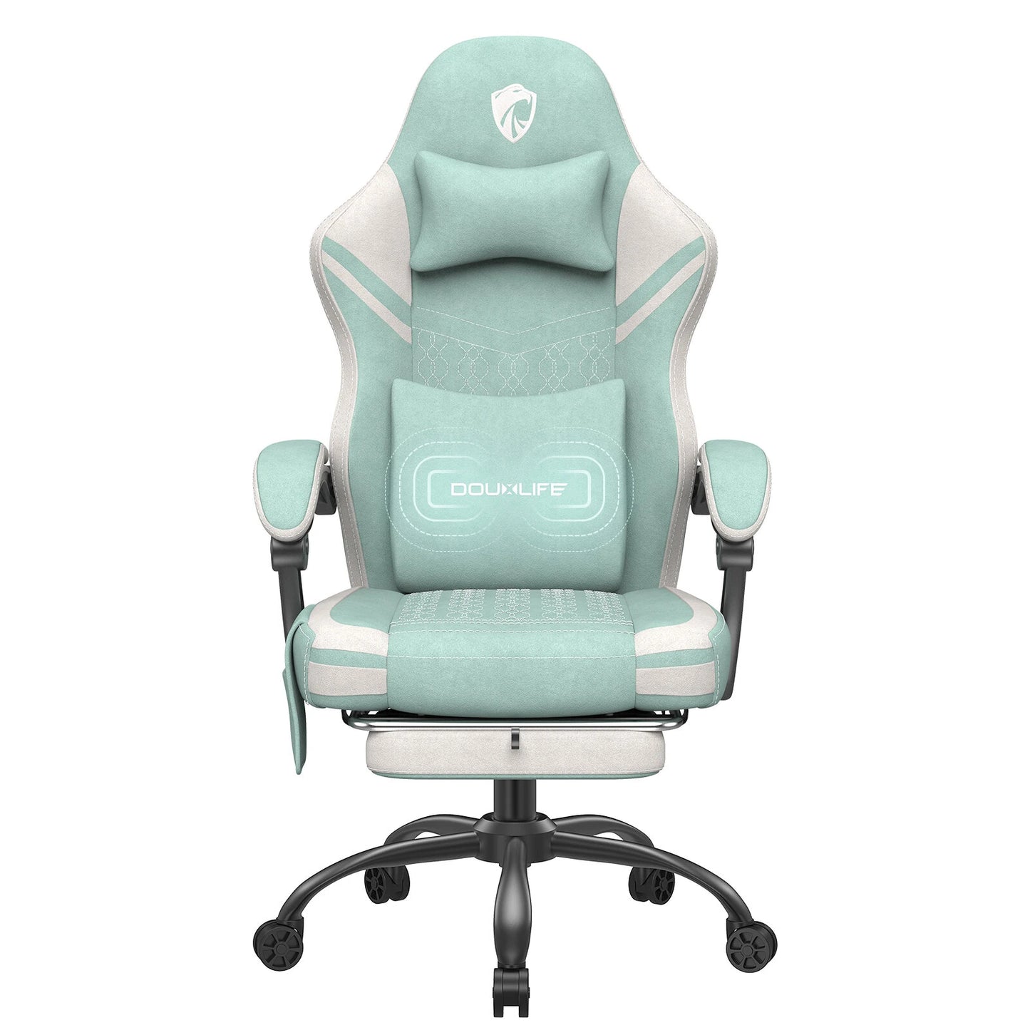 Douxlife GC-RC05 Fabric Gaming Chair Massage with Pocket Spring Widened Cushion
