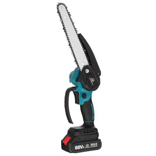VIOLEWORKS 8 Inch 3000W 88VF Brushless Electric Saw Chainsaw Pruning Saws Woodworking Cutting Tool W/ 1pc or 2pcs Battery For Makita 18v Battery EU Plug Without Battery