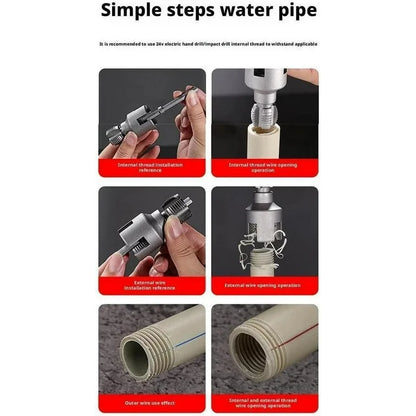 INTERNAL & EXTERNAL THREADING TOOL FOR WATER PIPES