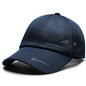 Spring Summer Breathable Mesh Baseball Caps for Men Women Outdoor Sports Fishing Driving Adjustable Casual Hats Sunscreen Hat - Black