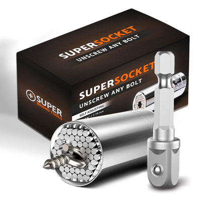 Universal Socket Tool, Super Socket Unscrew Any Bolt, Adjustable Socket Drill