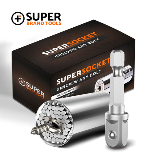 Universal Socket Tool, Super Socket Unscrew Any Bolt, Adjustable Socket Drill