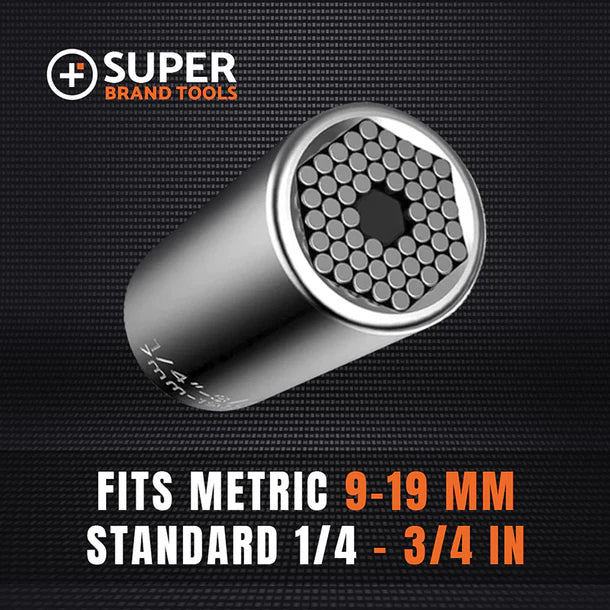 Universal Socket Tool, Super Socket Unscrew Any Bolt, Adjustable Socket Drill