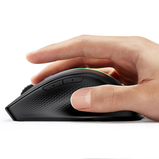UGreen MU101 2.4G Wireless bluetooth Mouse 1000-4000DPI Silent Buttons Ergonomics for MacBook Tablet Laptop Mute Mice 2.4G Mouse - Black