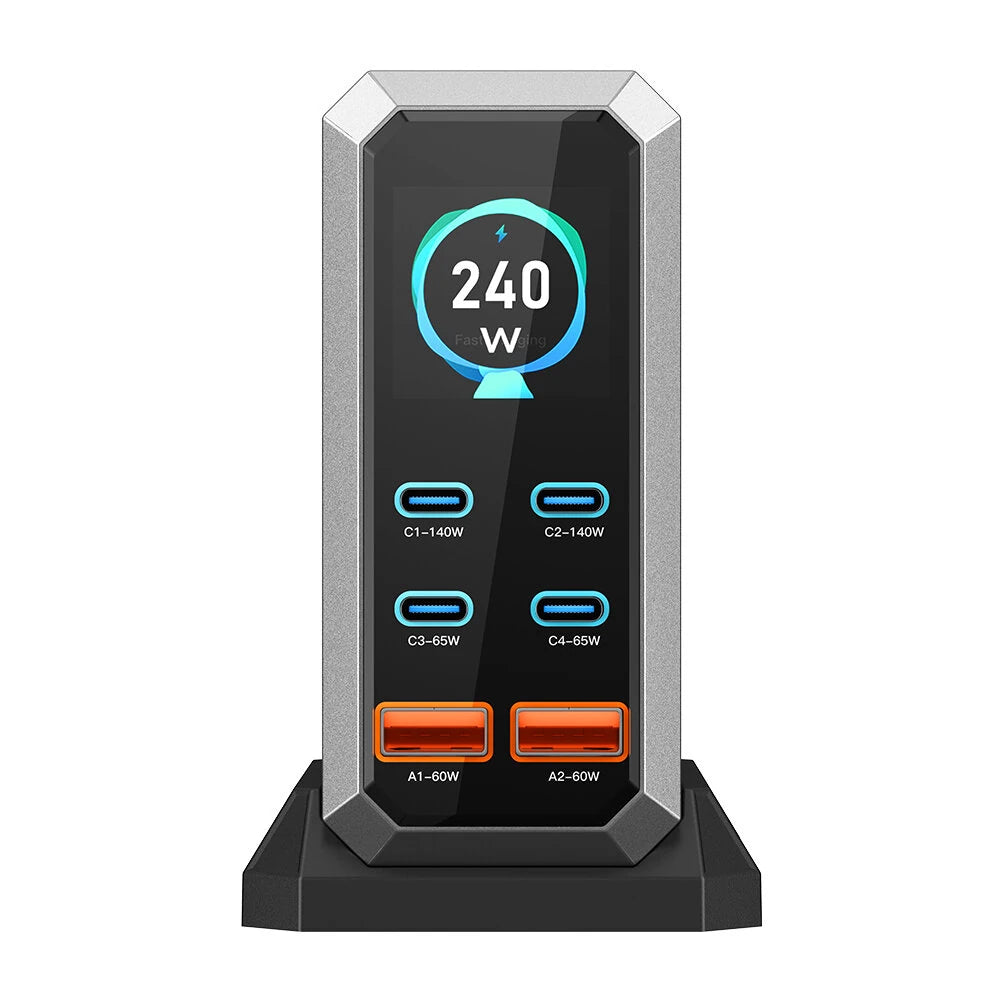 [GaN Tech] Blitzwolf® BW-S31 240W 6-Port USB PD Charger 4USB-C+2USB-A QC PD