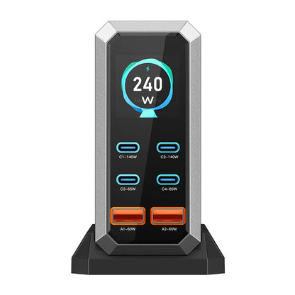 [GaN Tech] Blitzwolf® BW-S31 240W 6-Port USB PD Charger 4USB-C+2USB-A QC PD